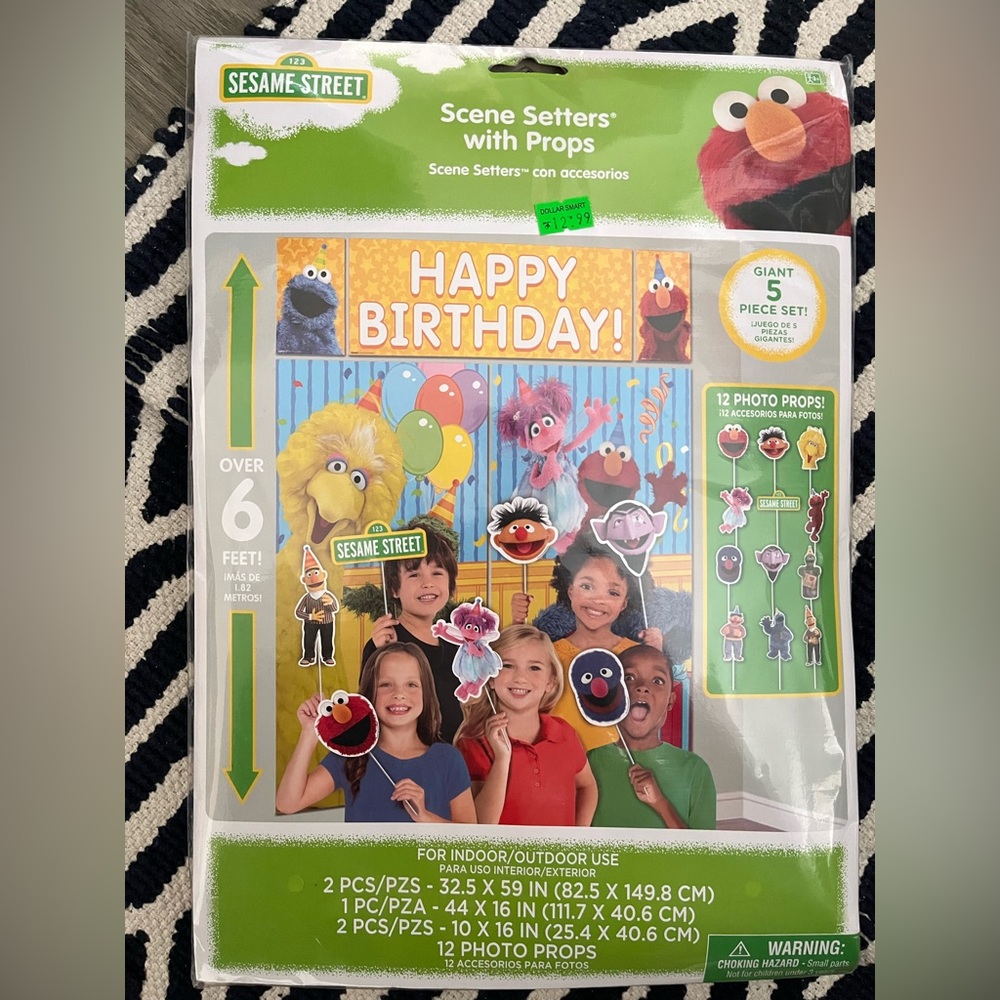 Sesame Street birthday party decor